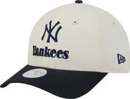 New Era Women's New Era Cream/Navy New York Yankees Primary 9FORTY M-Crown Adjustable Hat