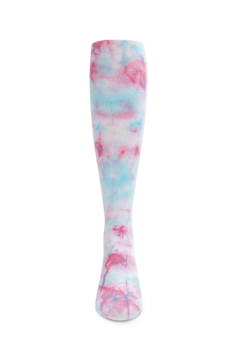 Tonal Tie Dye Knee-High Socks, Alternate, color, Cotton Candy