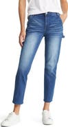 Wit & Wisdom 'Ab'Solution High Waist Ankle Crop Carpenter Jeans (Nordstrom Exclusive)