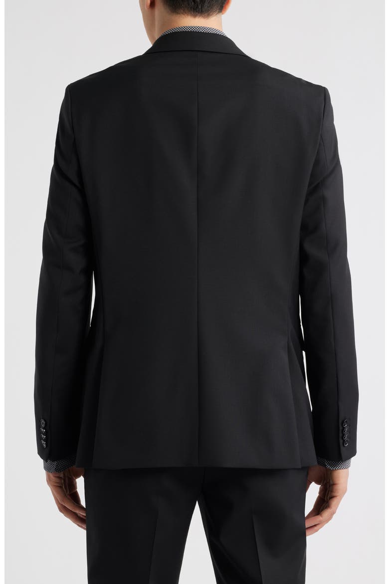 Houston Solid Wool Suit Jacket, Alternate, color, BLACK