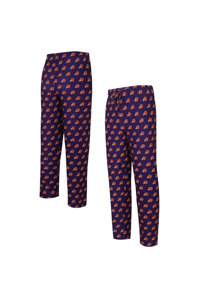 Men's Concepts Sport Purple Phoenix Suns Allover Logo Print Gauge Sleep Pants, Alternate, color, Purple
