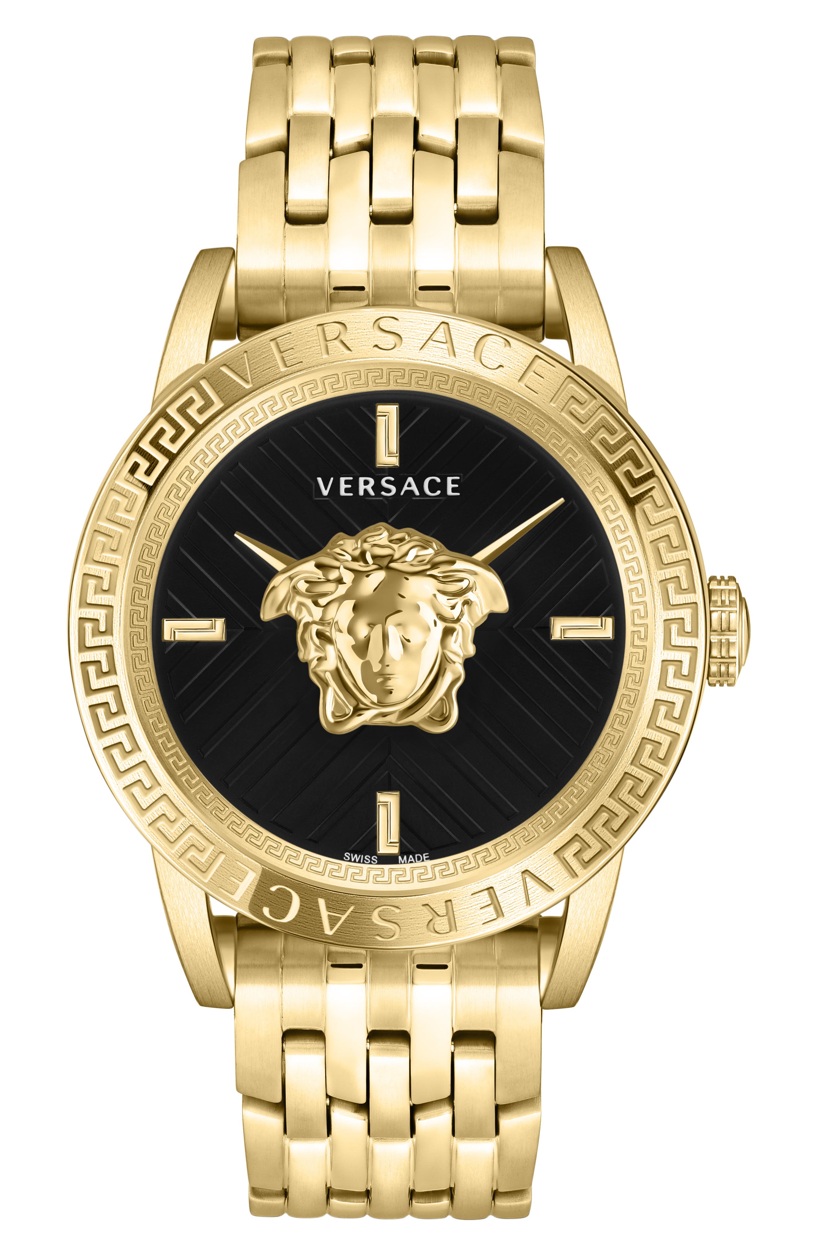 Versace V-Code Bracelet Watch, 43mm