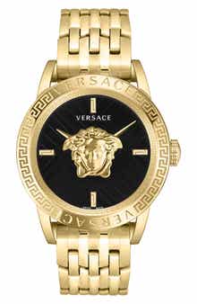 Versace V-Code Bracelet Watch, 43mm