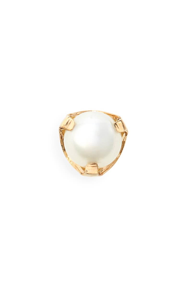 Zoë Chicco Tiny Pearl Stud Earring, Main, color, 