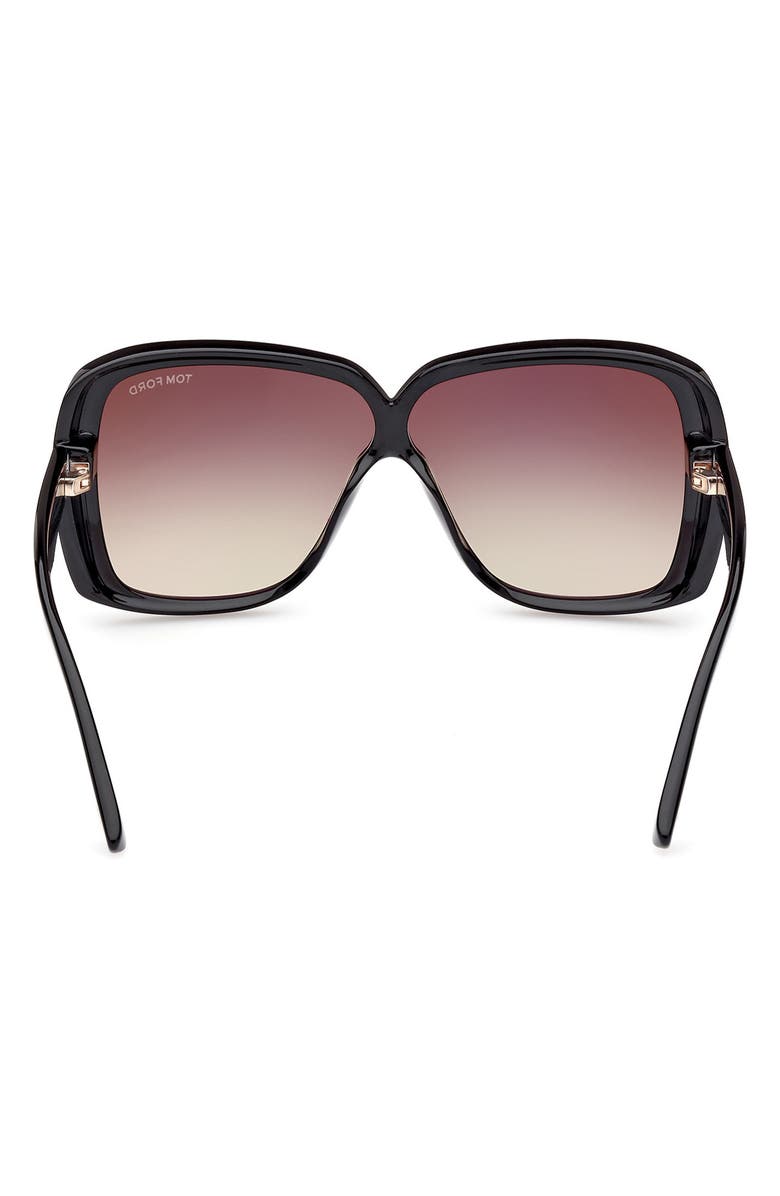TOM FORD 61mm Gradient Butterfly Sunglasses, Alternate, color, 