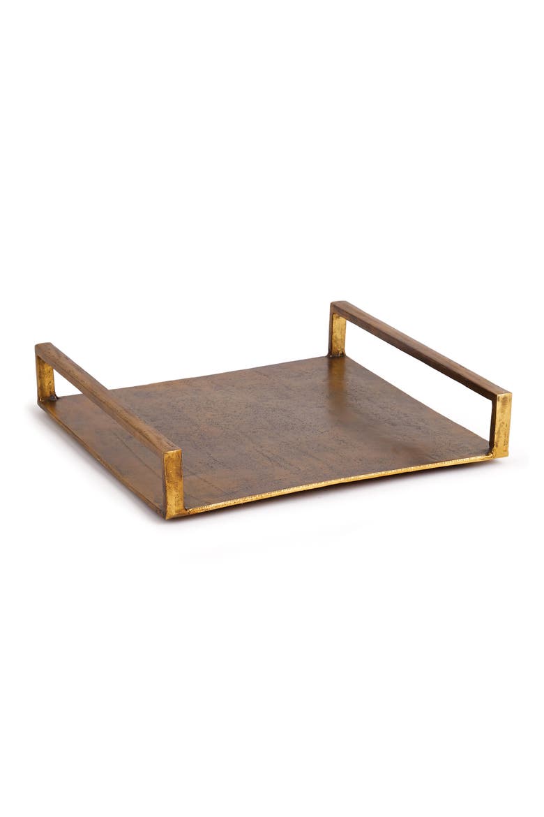 Cabot Square Tray Large, Main, color, Gold