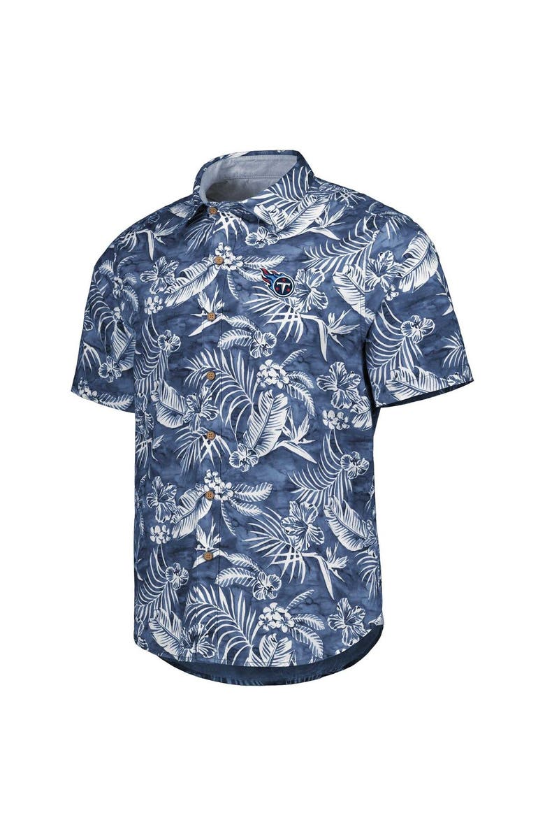 Tommy Bahama Men's Tommy Bahama Navy Tennessee Titans Aqua Lush Full-Button Shirt, Alternate, color,