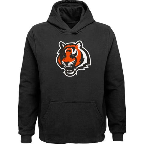 Youth Black Cincinnati Bengals Team Logo Pullover Hoodie