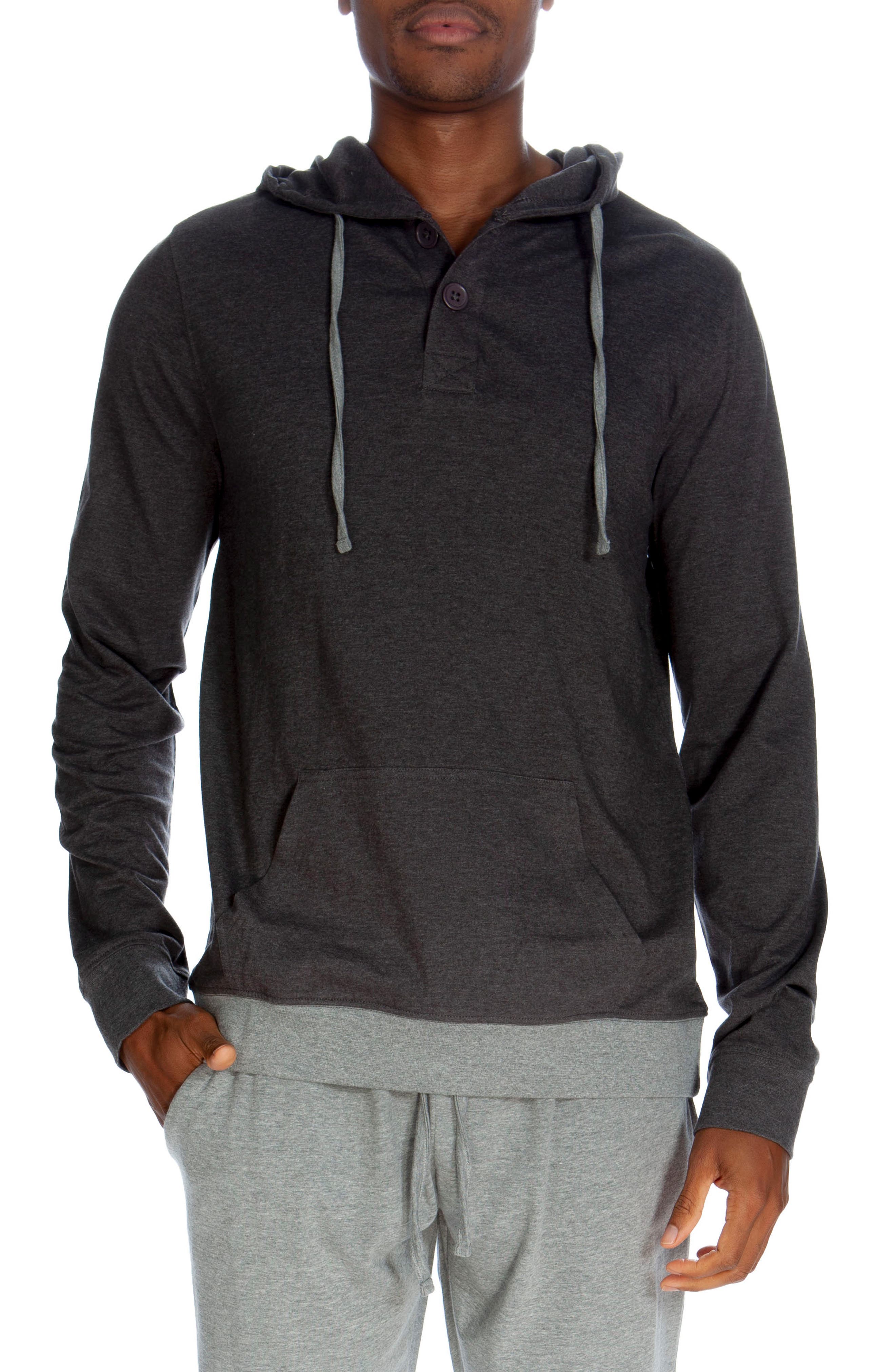UNSIMPLY STITCHED Sleep Henley Hoodie