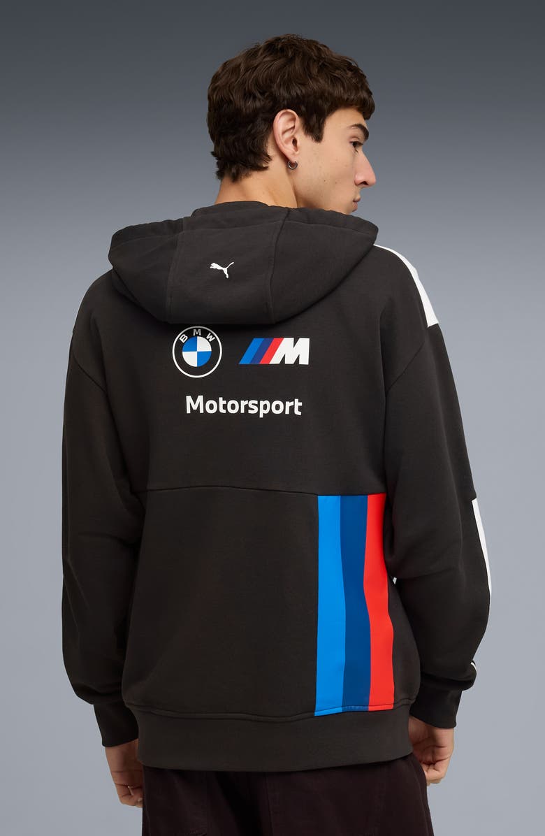 PUMA x BMW Replica Drivers Cotton Graphic Hoodie, Alternate, color, Puma Black