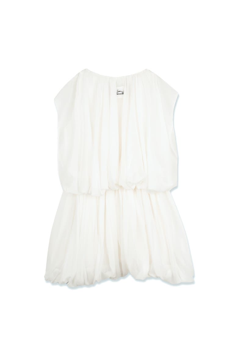 Kids Silk Ceremony Dress In Charmeuse, Alternate, color, Optic White