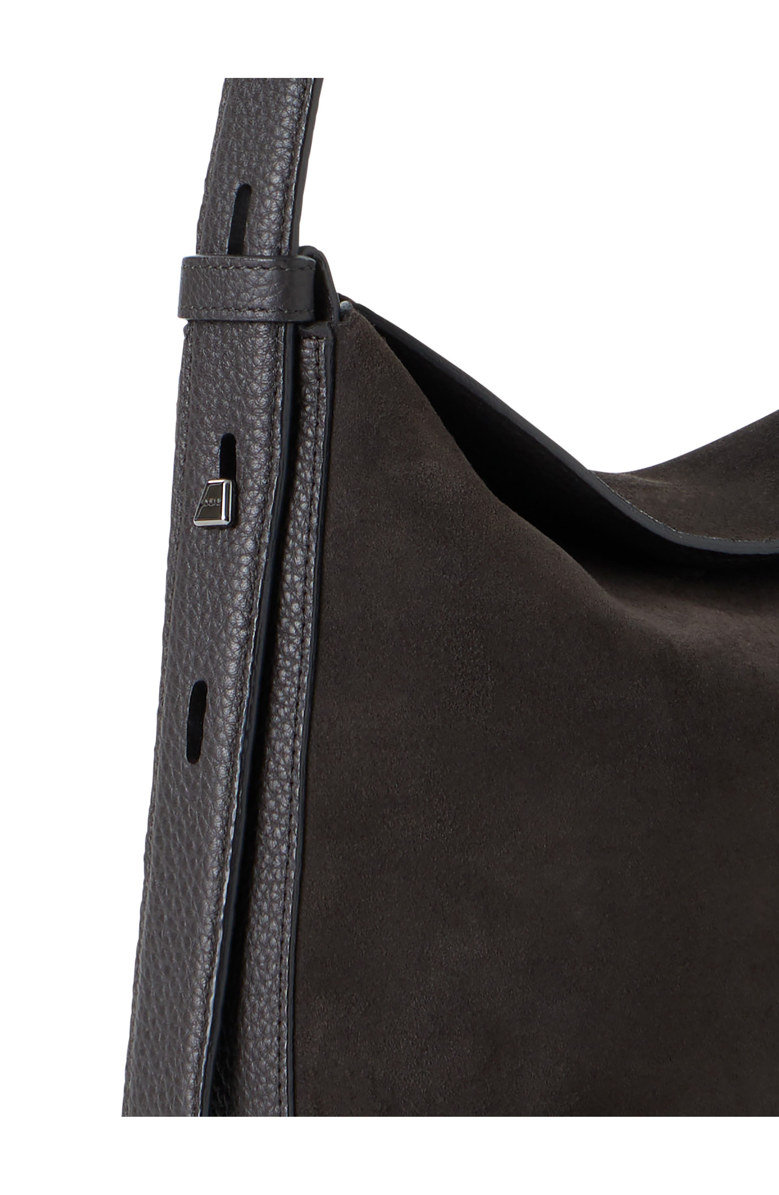 Akris Small Anna Suede Hobo Bag, Alternate, color, 