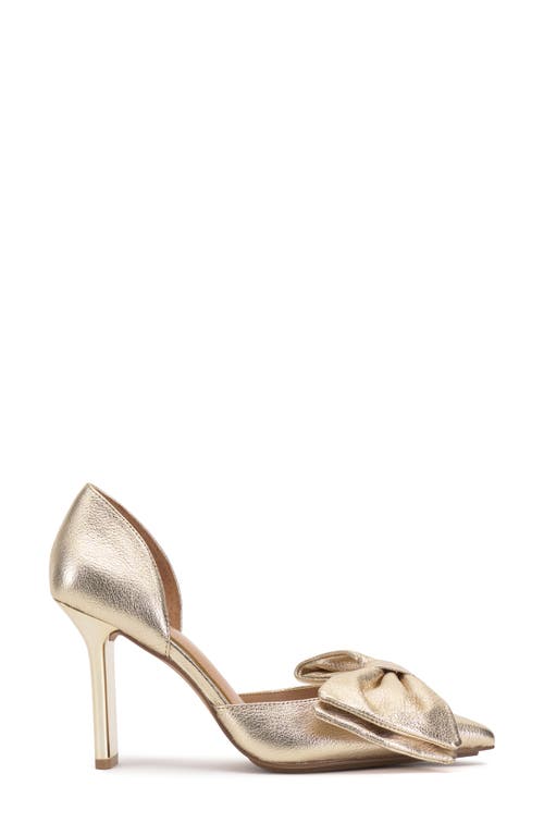 Vince Camuto Burke Bow Pump In Gold