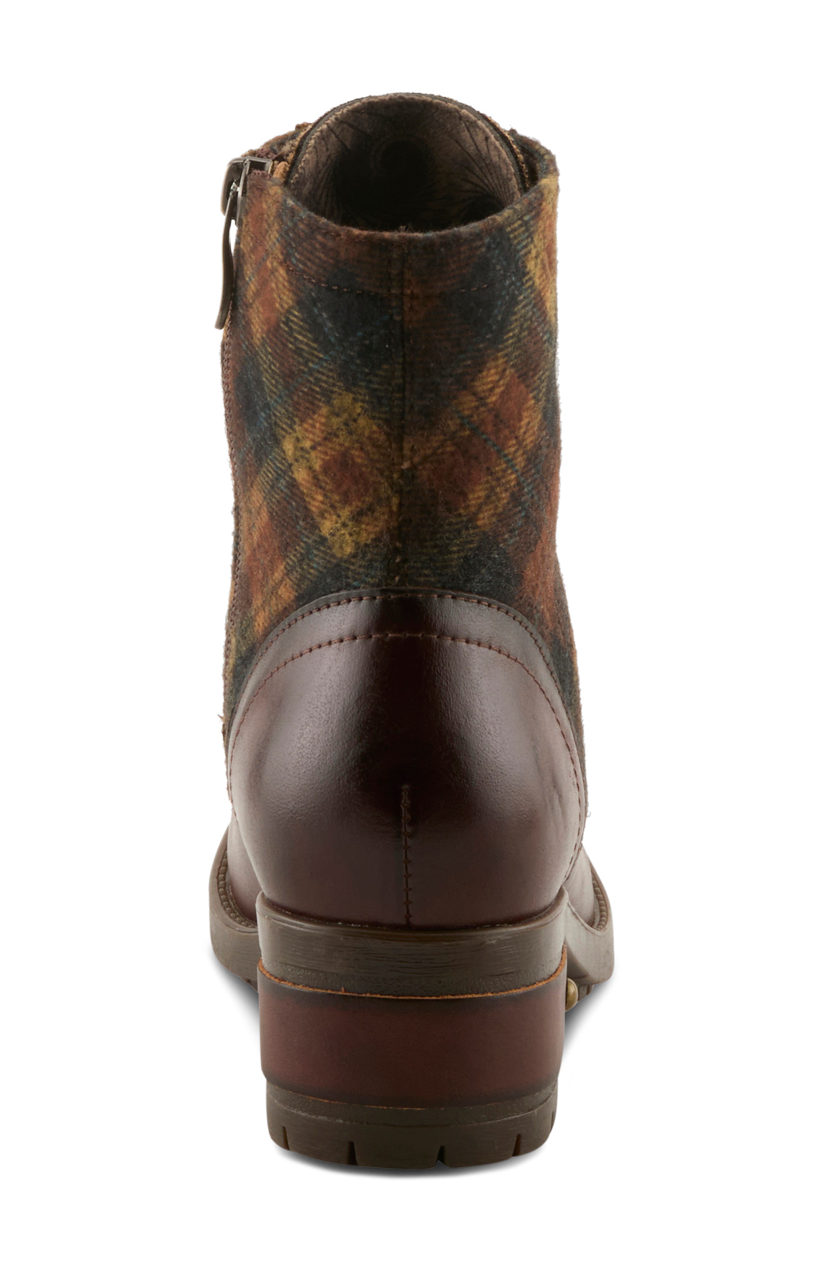 Marty Combat Boot, Alternate, color, BROWN MULTI