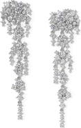 Nadri Starlight Cluster Cubic Zirconia Chandelier Earrings