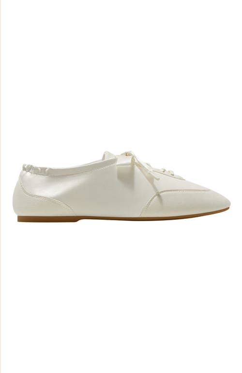 Vivaia Square-toe Lace-up Satin Sneakerina