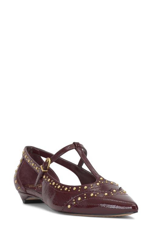 Vince Camuto Valkie Pointed Toe Flat In Burgundy