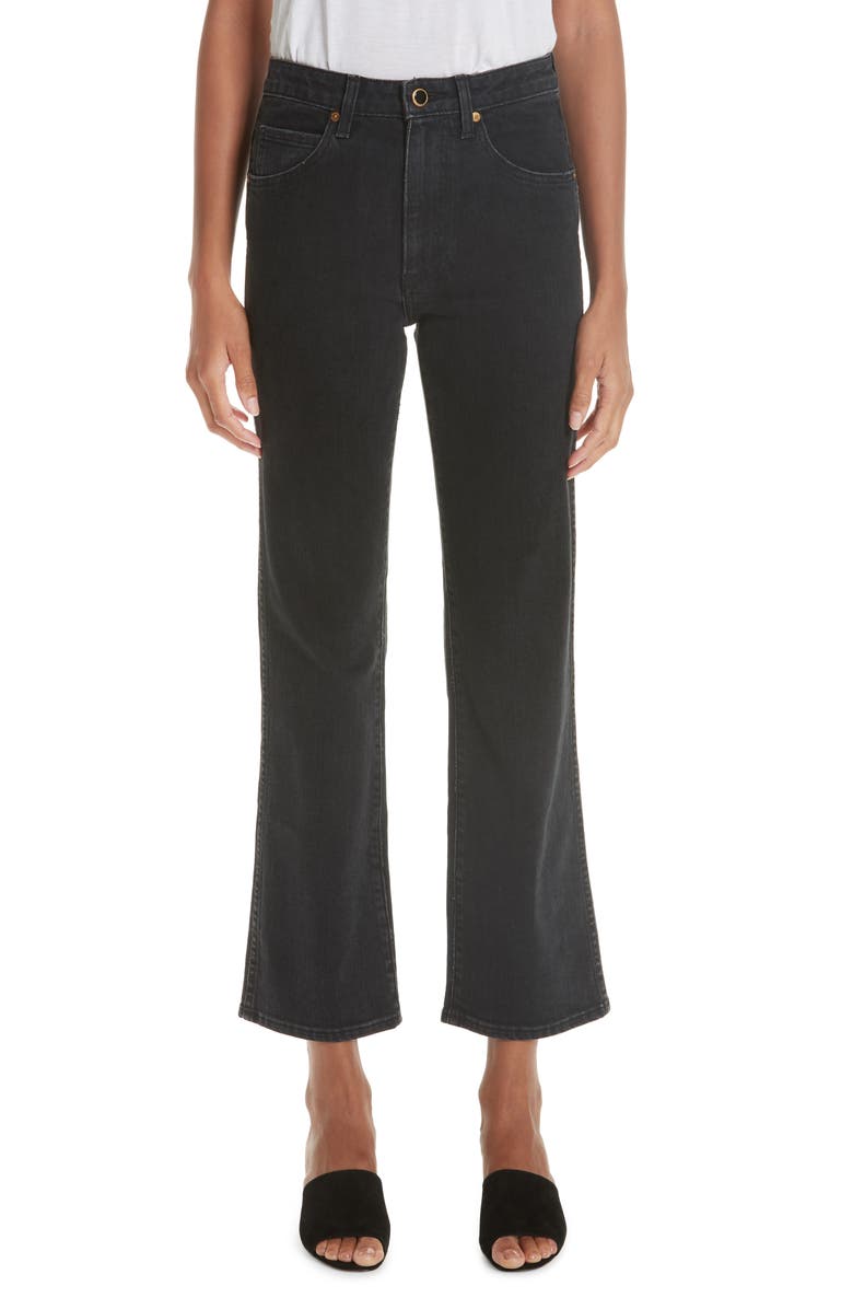 Khaite Vivian Bootcut Jeans, Main, color, 