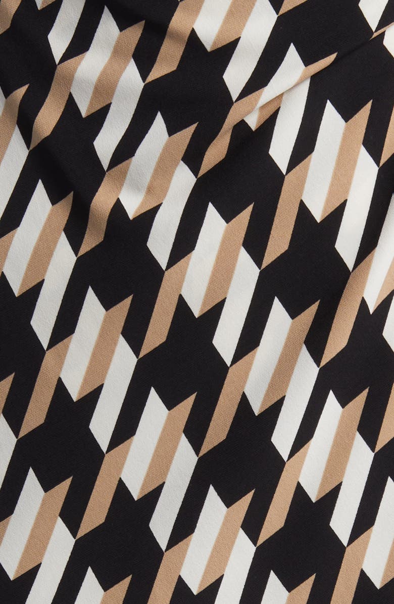 Anne Klein Houndstooth Print Wrap Top, Alternate, color,