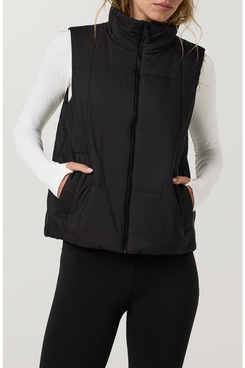 Canyon Insulated Sporty Vest, Main, color, BLACK