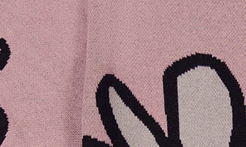 Wesc Daisy Jacquard Short Sleeve Cotton Button-up Polo Sweater In Pink