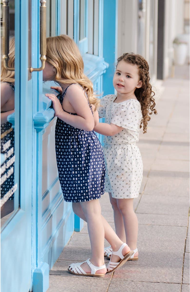 Hope & Henry Girls' Organic Knit Flutter Romper, Kids, Alternate, color,