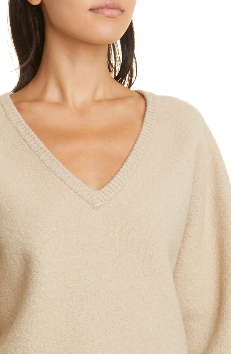 TOTEME Felted Stretch Wool Sweater, Alternate, color, 