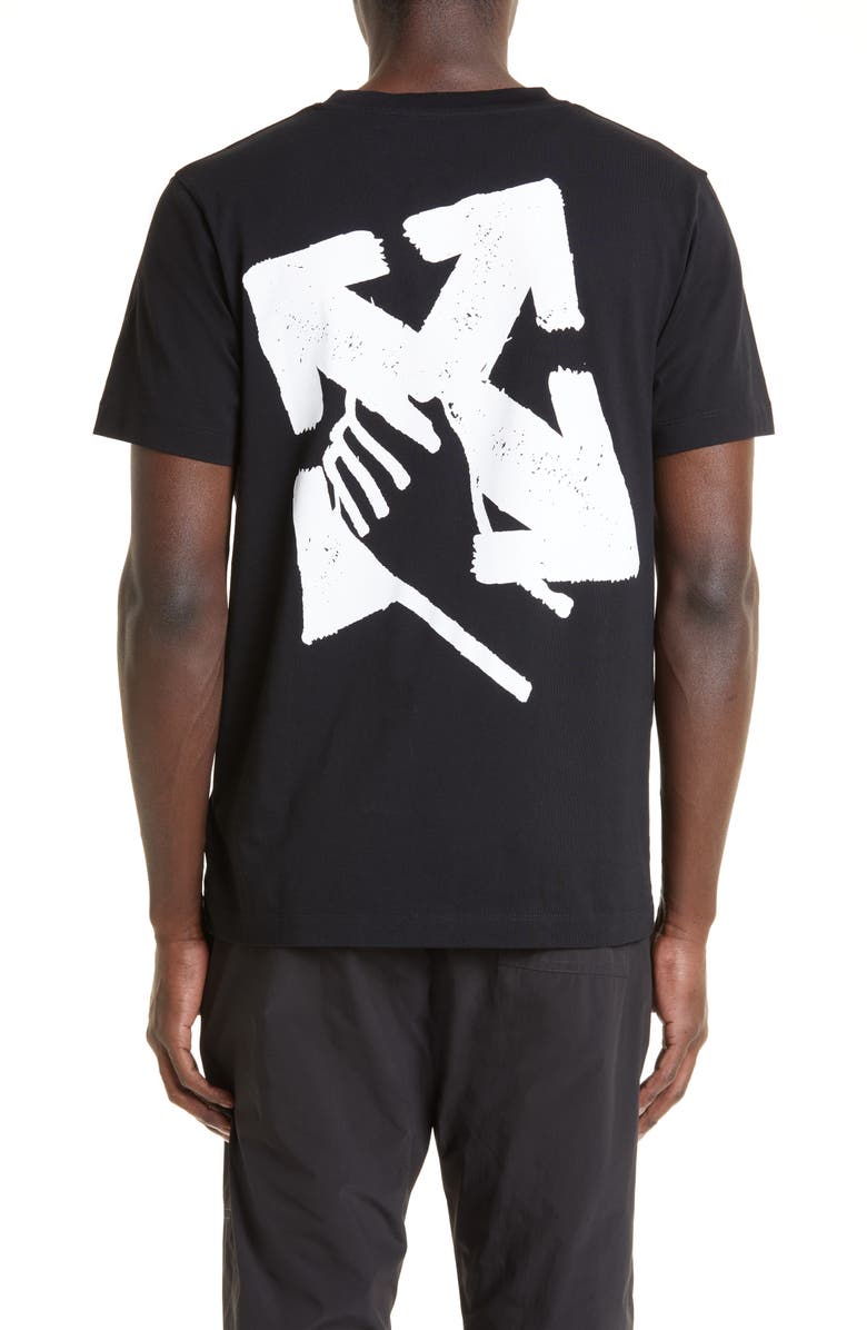 Off-White Hand Arrow Slim Fit Cotton Graphic Tee, Alternate, color, 