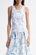 Marimekko Piiros Cactis Cotton Rib Tank