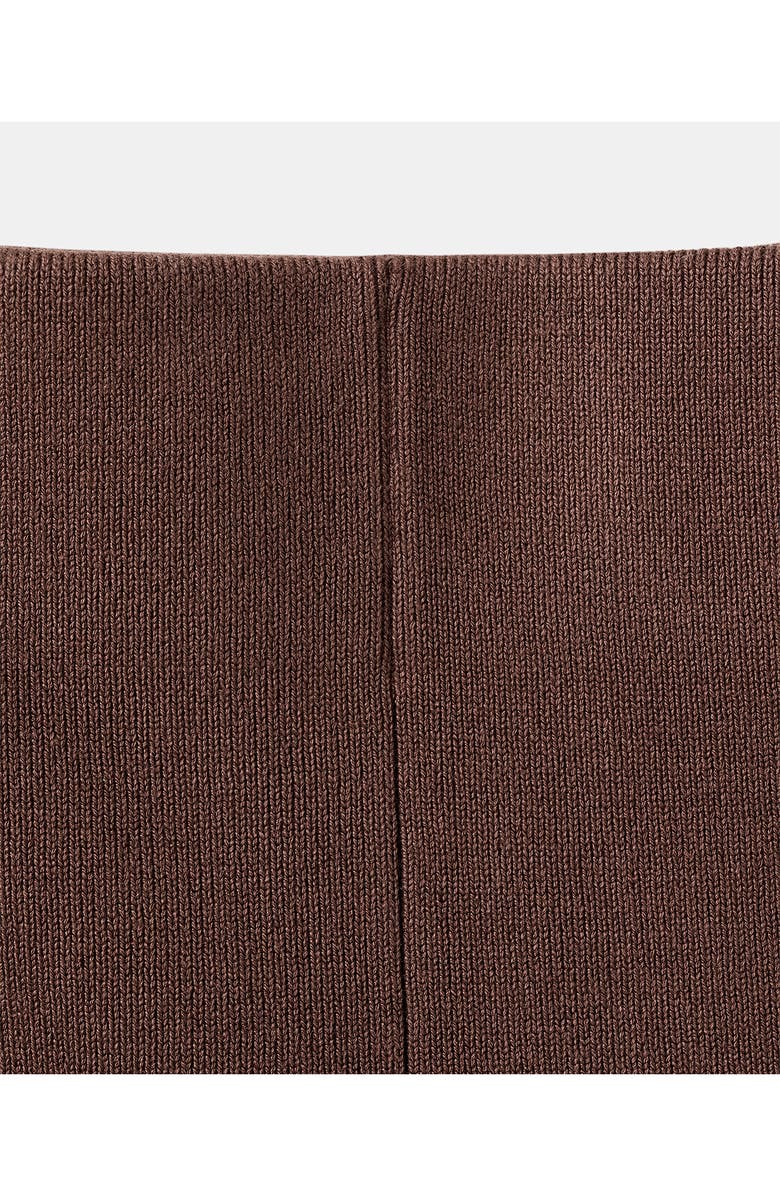 MANGO Slit Hem Crop Leggings, Alternate, color, 