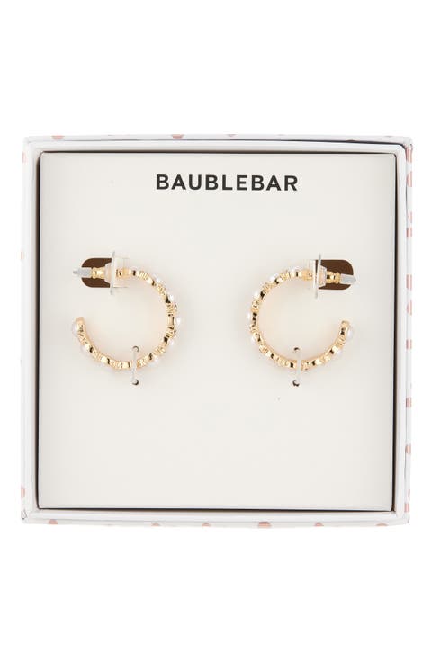 Perfect in Pearls Hoop Earrings