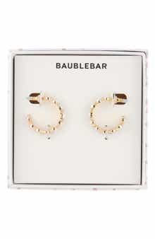BaubleBar Perfect in Pearls Hoop Earrings