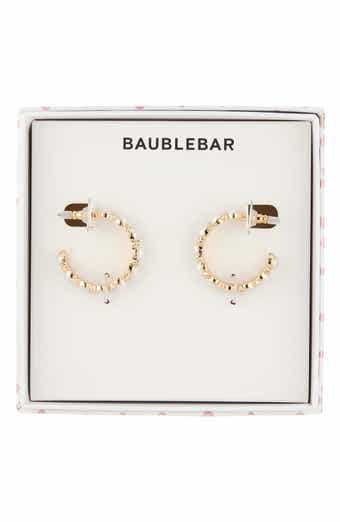 BaubleBar Perfect in Pearls Hoop Earrings