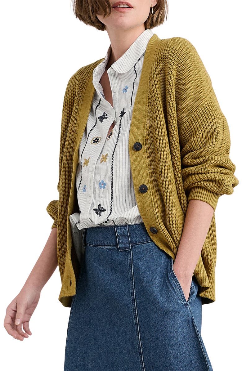 Seasalt Cornwall Winding Creek Oversize Organic Cotton Cardigan, Main, color,