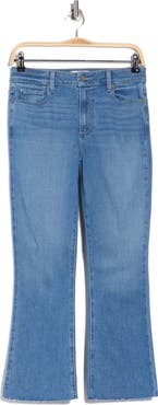 PAIGE Rory Raw Hem Crop Flare Leg Jeans
