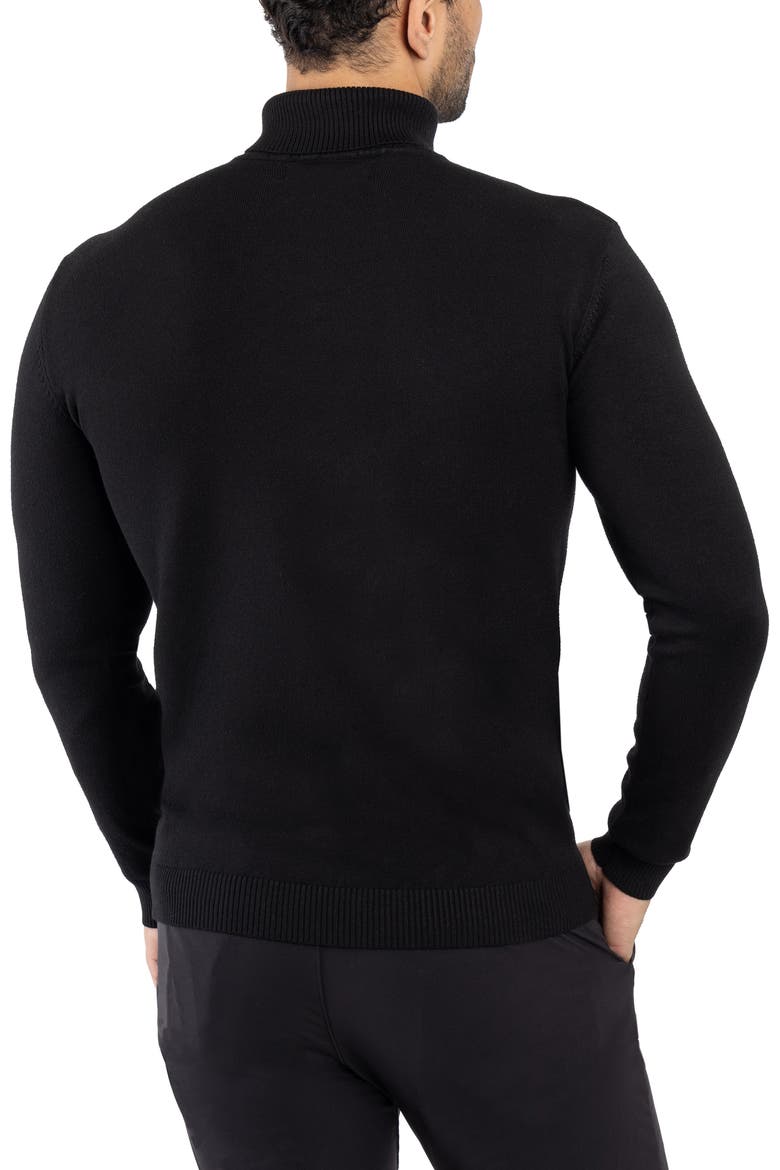 Turtleneck Pullover Sweater, Alternate, color, BLACK