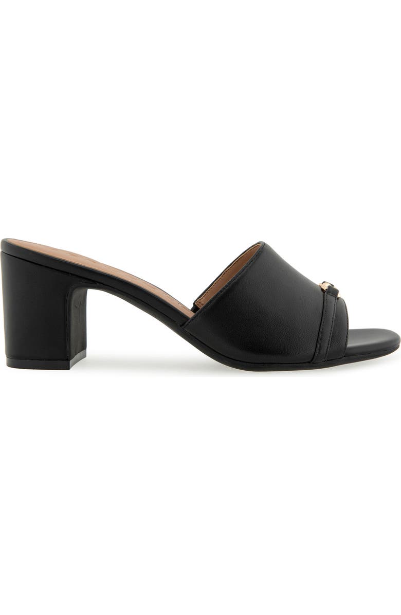 Aerosoles Gela Slide Sandal, Alternate, color, Black Leather