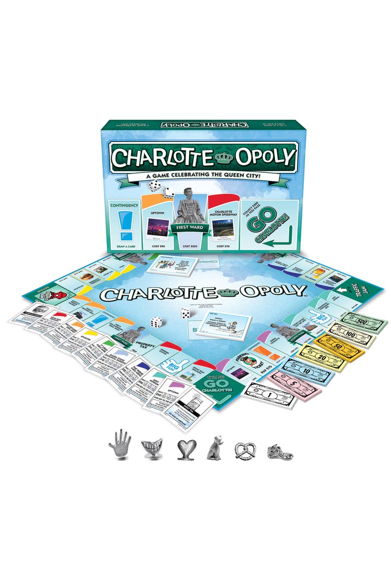 Charlotteopoly Monopoly Board Game, Alternate, color, Multicolored