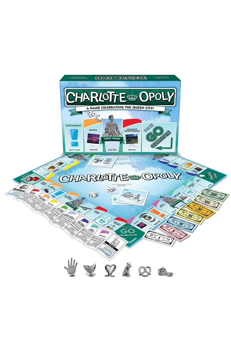 Late for the Sky Charlotteopoly Monopoly Board Game, Alternate, color, Multicolored