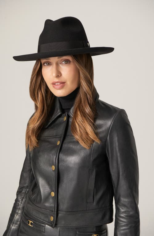 Helen Kaminski Augustine Merino Wool Fedora In Black