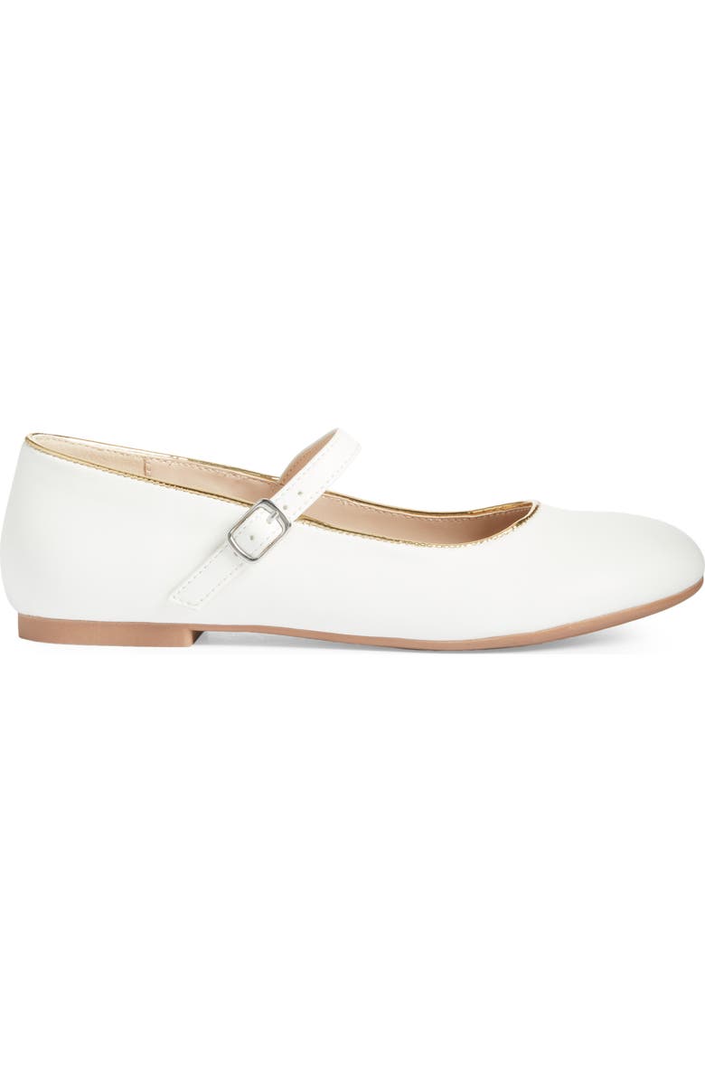 Yosi Samra Kids' Miss Sadie Mary Jane Flat, Alternate, color, White