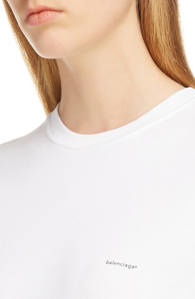 Balenciaga Small Logo Tee, Alternate, color, 