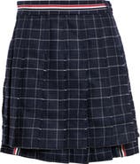 Thom Browne Pleated Wool Miniskirt