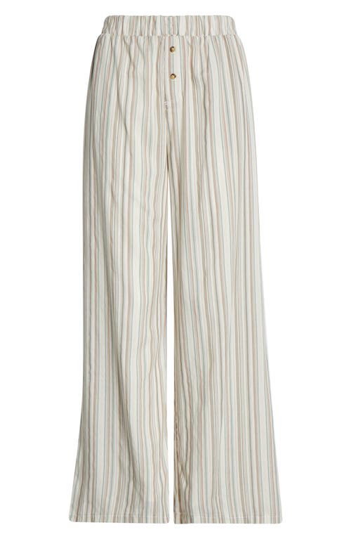 Honeydew Hangout Stripe Pajama Pants In Neutral
