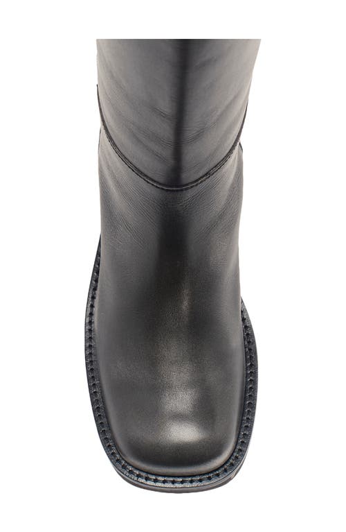 Free People Dana Knee High Riding Boot In Black