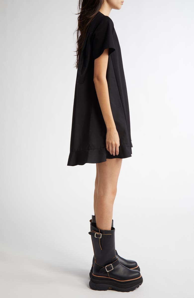 Sacai Poplin & Jersey Minidress, Alternate, color, 