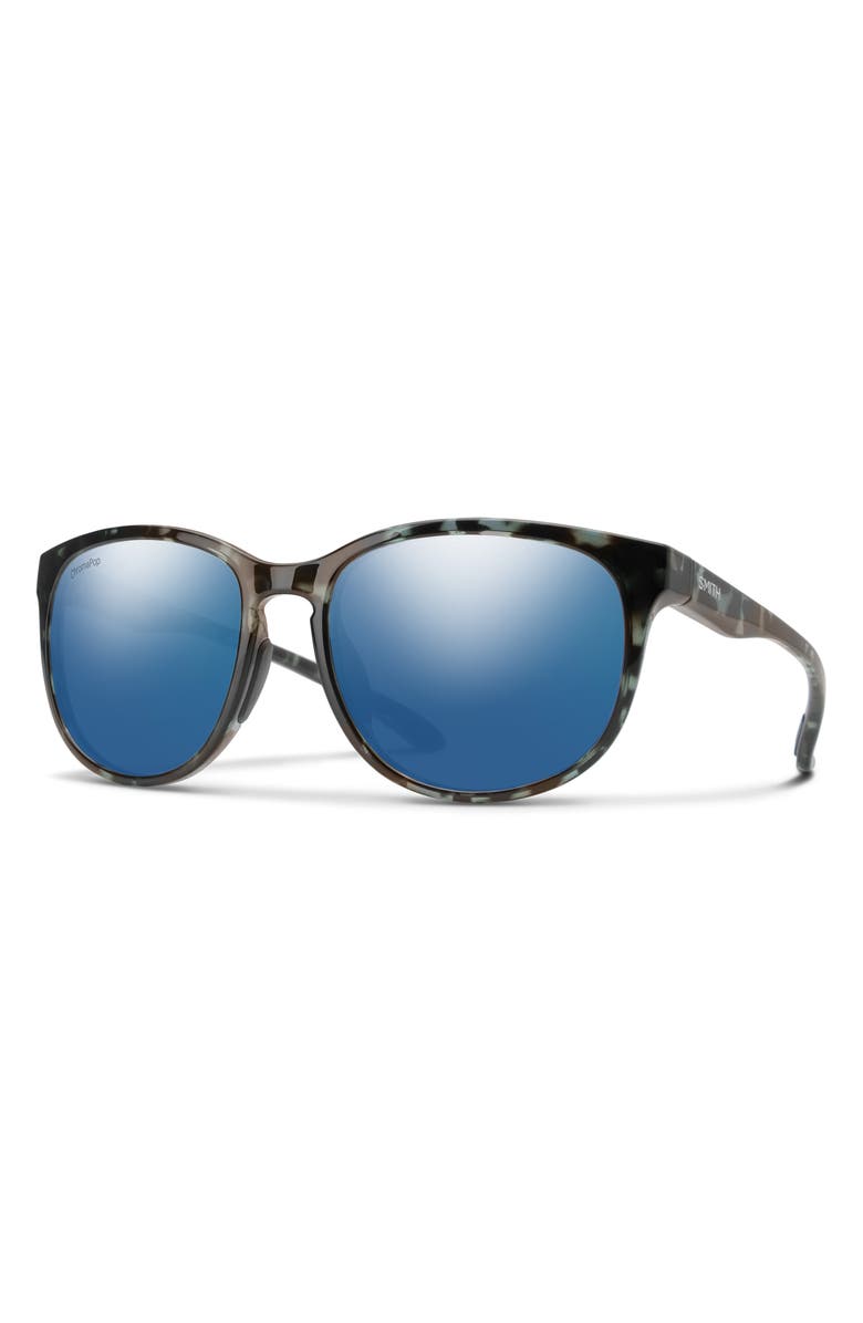 Smith Lake Shasta 56mm ChromaPop<sup>™</sup> Polarized Sunglasses, Alternate, color, Sky Tortoise / Chromapop Blue