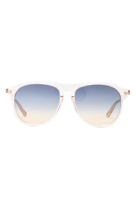 56mm Aviator Sunglasses