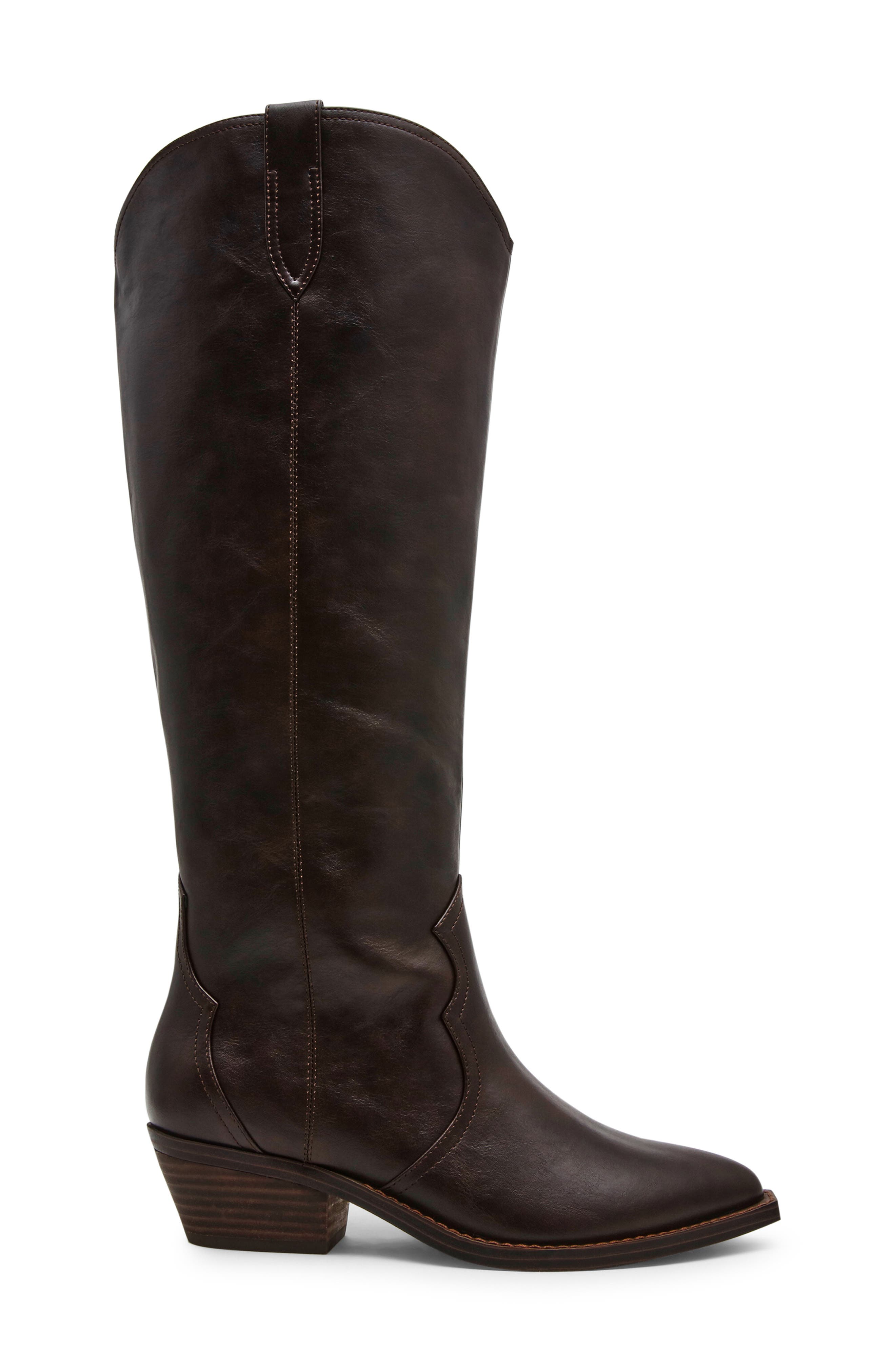 Kit Knee High Boot, Alternate, color, DARK BROWN SMOOTH