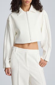 Kenneth Cole Crop Zip Jacket